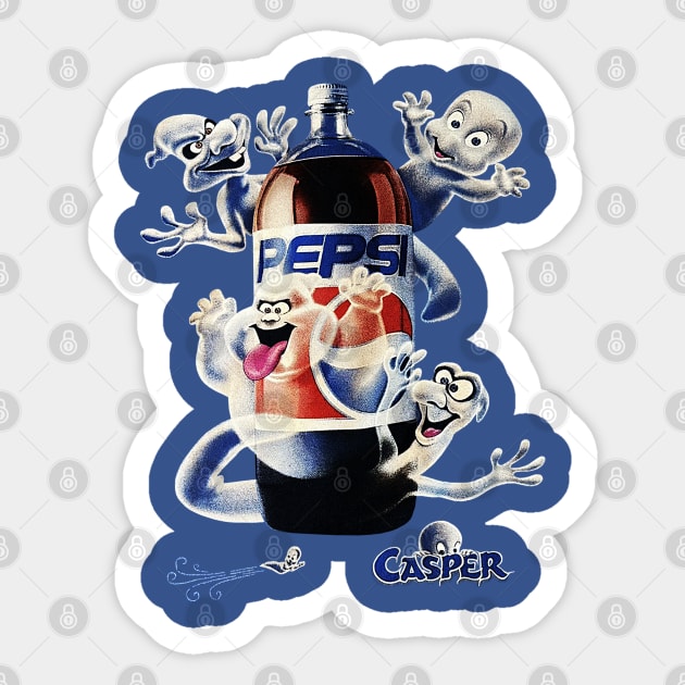 Pepsi - Casper Sticker by nicklower